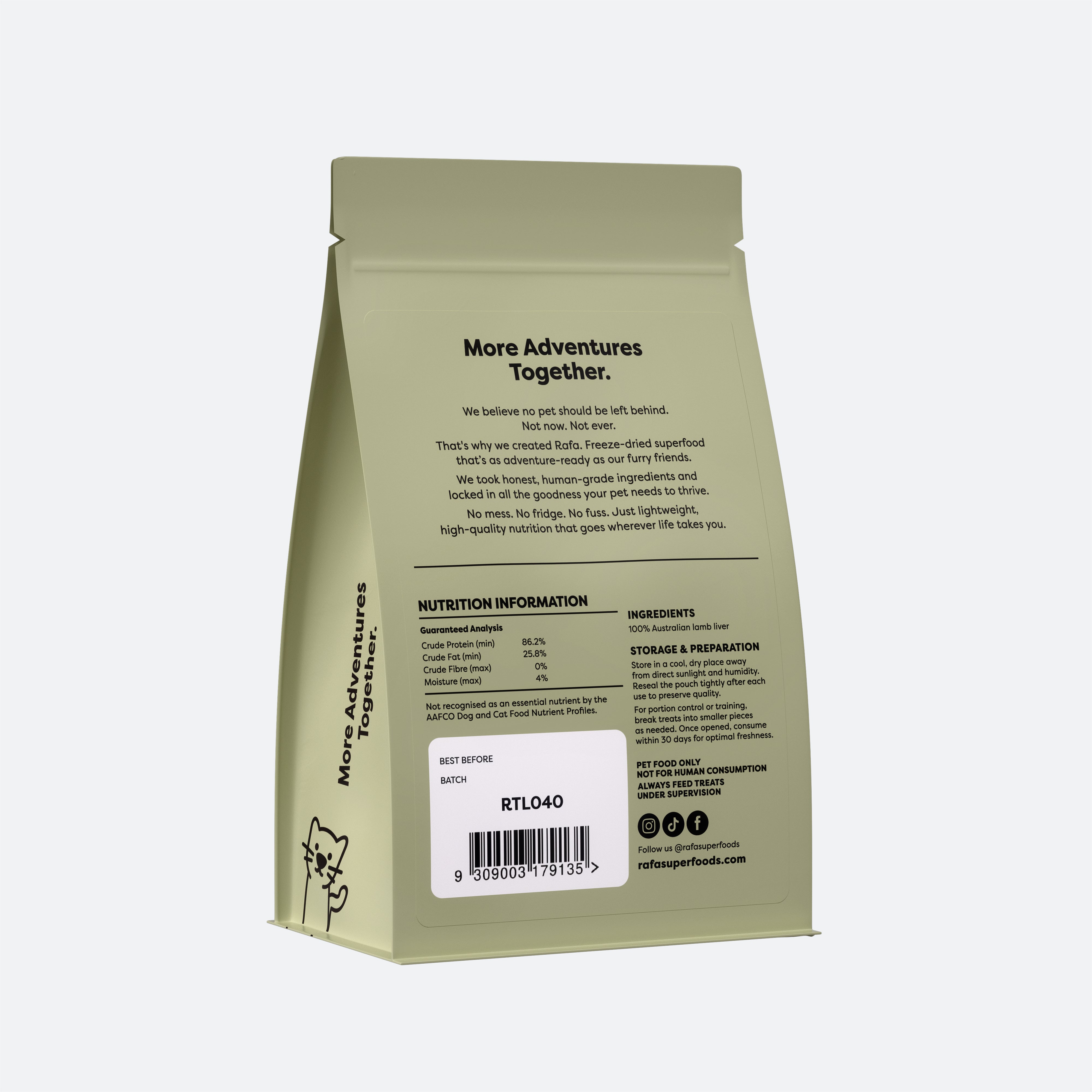 Raw Freeze-Dried Treats | Human-Grade Lamb Liver