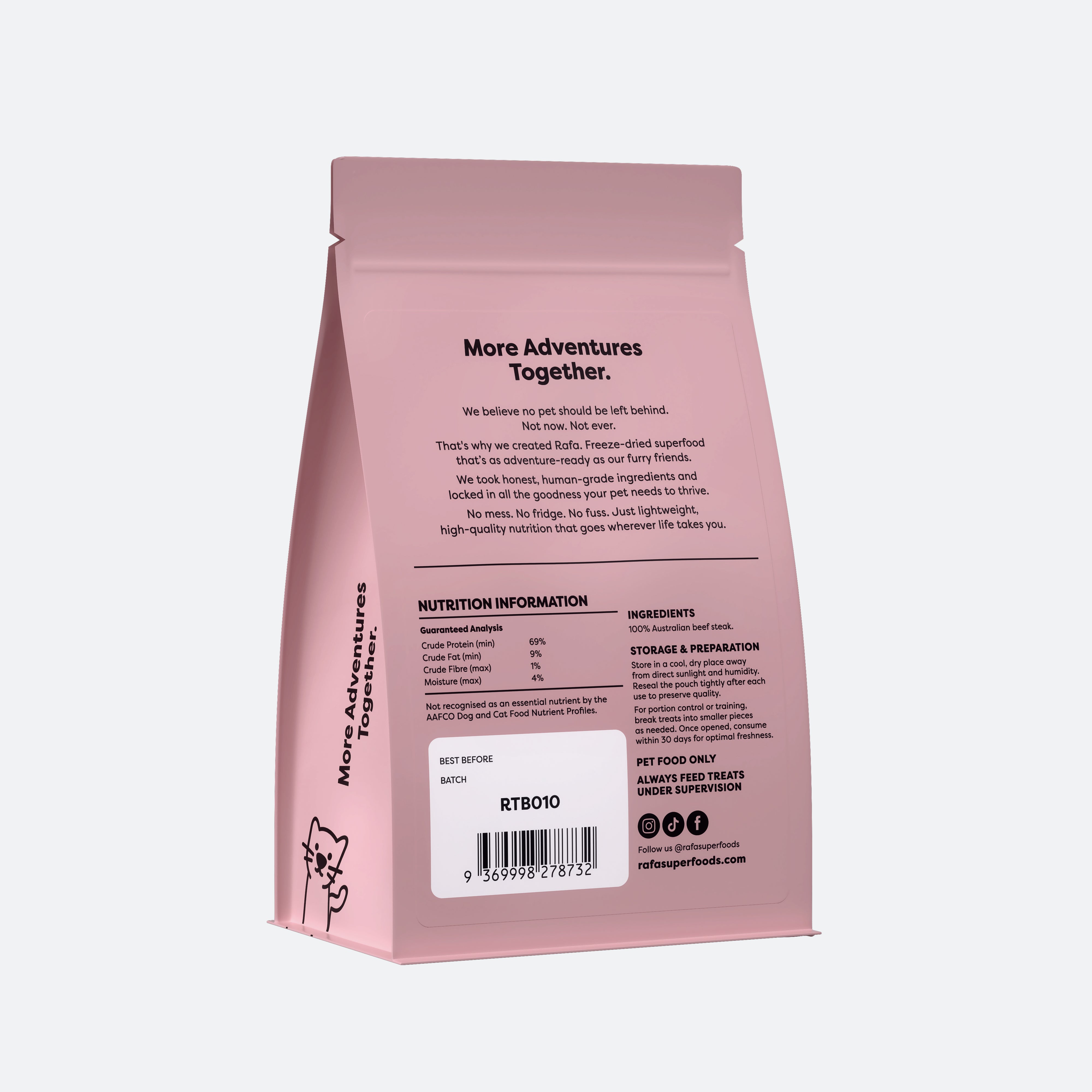 Raw Freeze-Dried Treats | Human-Grade Beef Steak