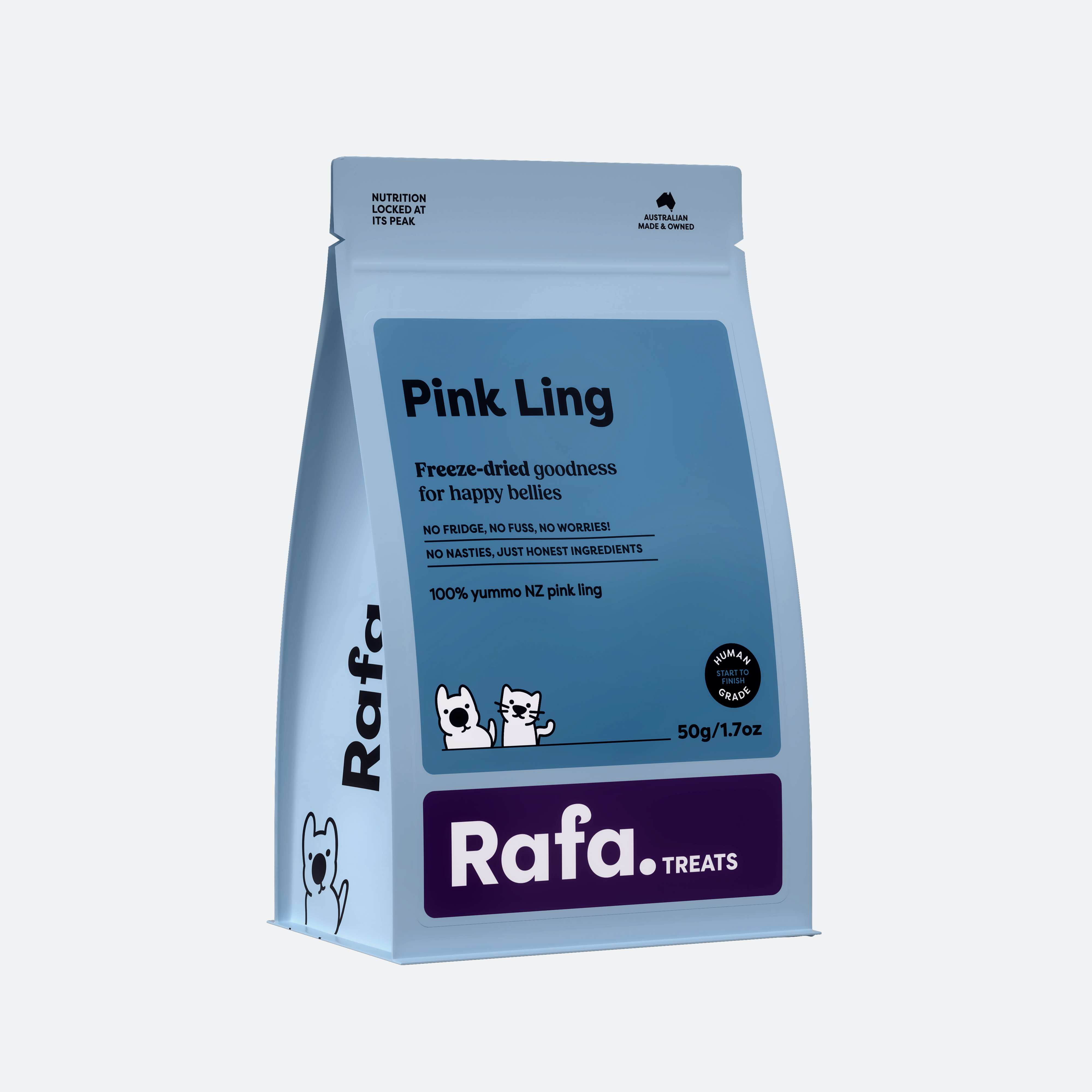 Raw Freeze-Dried Treats | Human-Grade Pink Ling